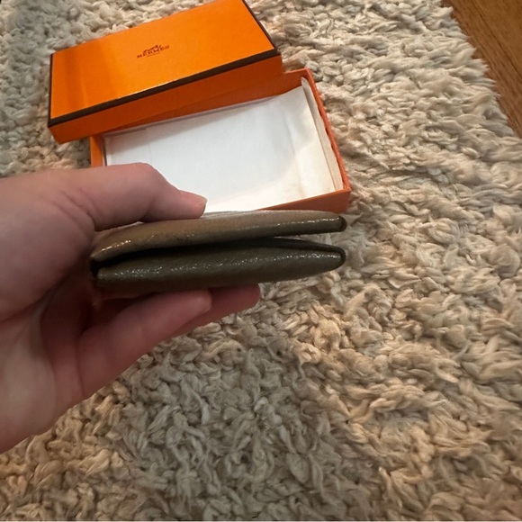 Hermès Taupe Calvi Duo Wallet - Picture 8 of 12